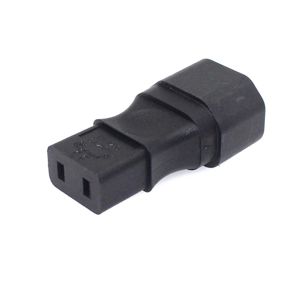 IEC 320 C14 Male to C9 Power Adapter, IEC 3-Prong Male to 2-Prong C9 Replacement Ac Adapter 6A 250V