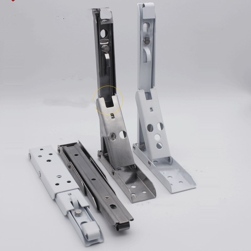 Three fold spring bracket bracket right angle laminated plate movable shelf support bracket triangle fold microwave oven separat