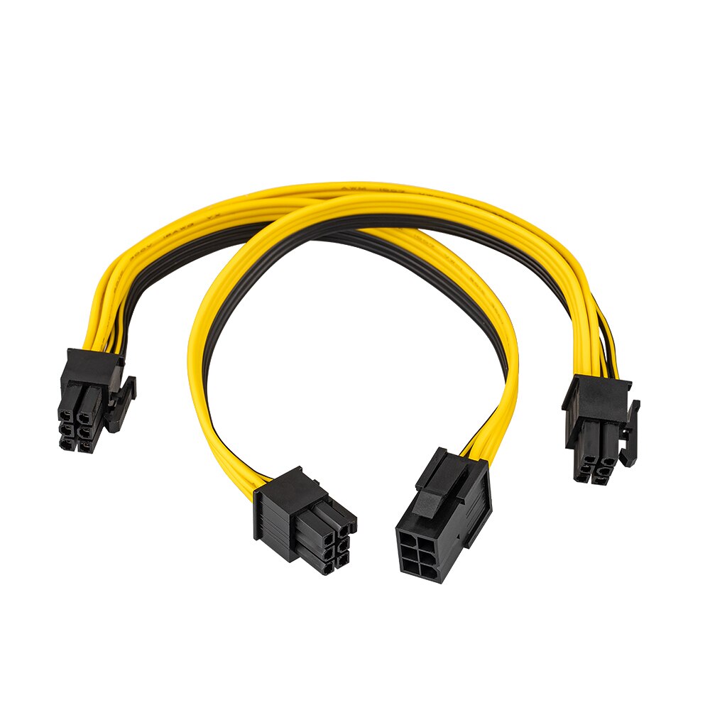 RGeek PCI Express 6Pin Female to 3 6 Pin Male PCI-E PCIe Extension Cable Power Supply Splitter for Graphics Video Card Adapter