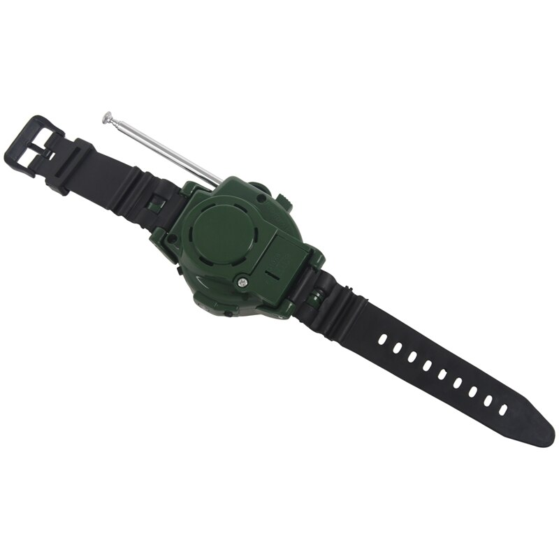 1 paar lcd-radio, 150m horloges, walkie-talkie, 7 in -in -1 kinderhorloge, radio, buitenintercom, speelgoed (kleur: groen)