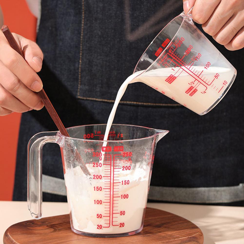 Style Portable Measuring Cup Eco-friendly Clear Scale Plastic Measuring Device Cup for Home Kitchen Supplies Products