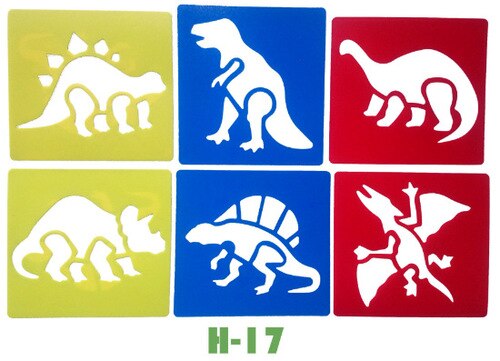 108 allerlei Figuren Schilderen Templates Voorschoolse Vroeg Onderwijs Tekening Tools Stencil voor Kids Air Brush/Spray voor Muur /venster: H-17
