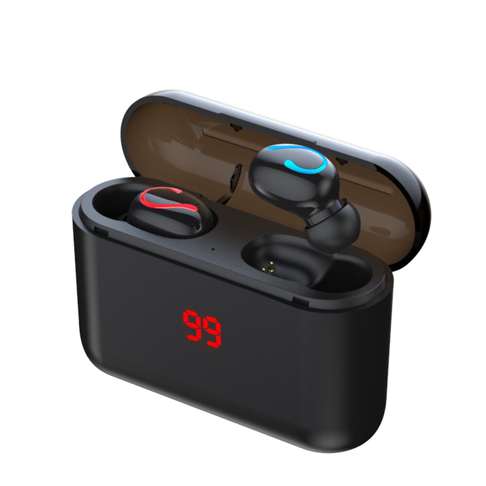 Auriculares HBQ Q32 TWS inalámbricos con Bluetooth 5,0, Auriculares deportivos manos libres, auriculares para Gaming estéreo 3D con micrófono de carga Bo