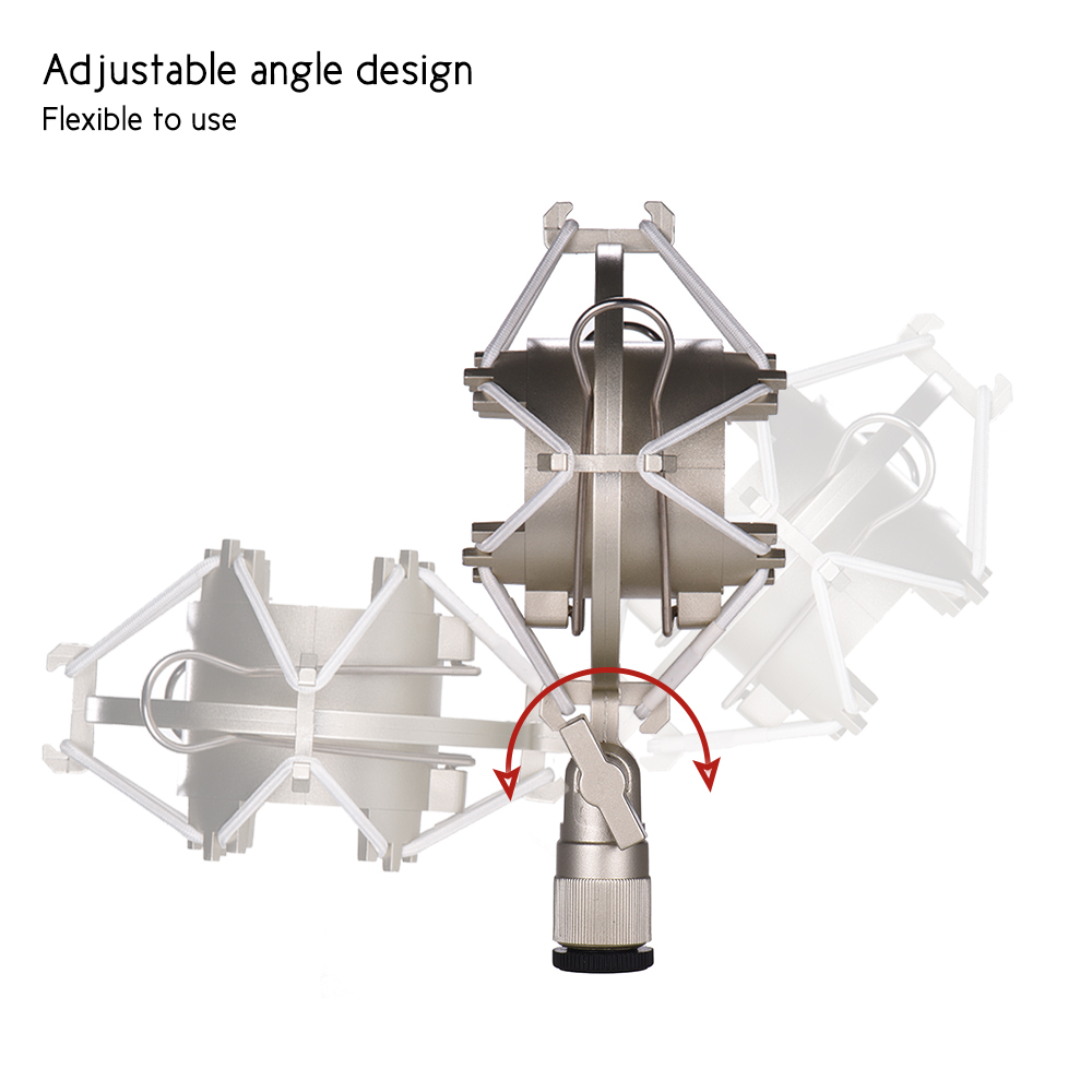 Condenser Microphone Mic Shock Mount Holder Bracket Plastic Anti-vibration for On-line Broadcasting Studio Music Recording