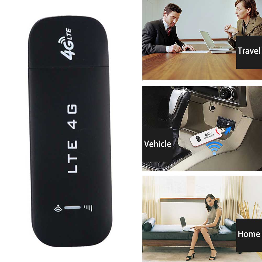Network Adapter 4G LTE Portable Dongle Home Office High Speed Mobile USB Modem Plug And Play For PC Laptop SIM Card Stable