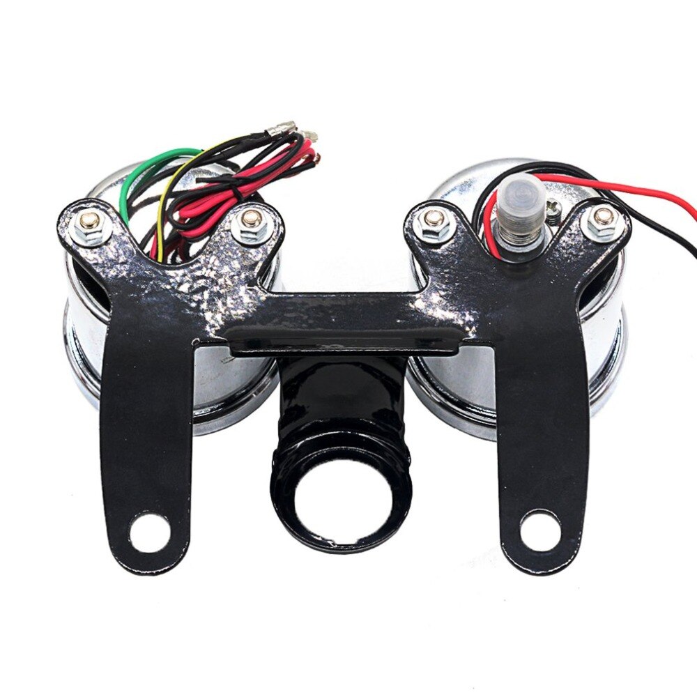 Snelheidsmeter Combinatie 12V 0-180 Km/h Led Universele Motorfiets Tours Toerenteller Gauge Met Stand