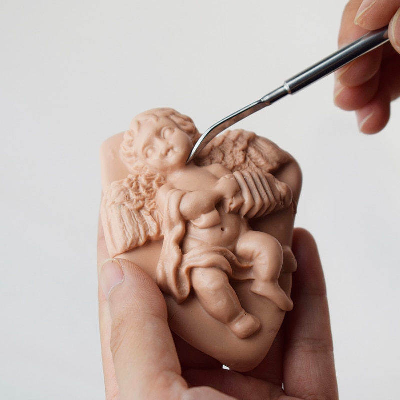 pottery tools Stainless Steel Sculpt Tools Polymorph Clay Sculpture Doll Model Fine work Carving Tools Sugru Hobby Art Supplies