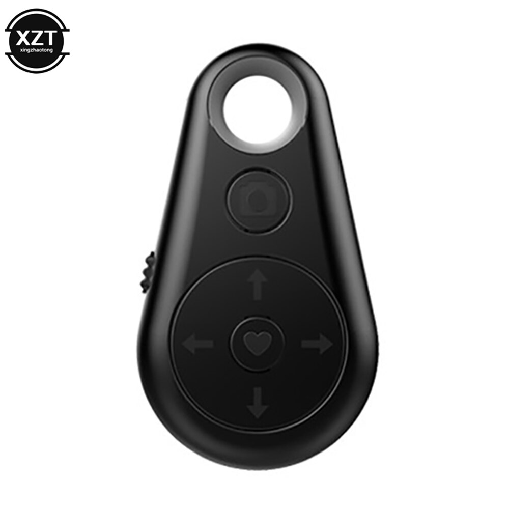 Bouton de télécommande Bluetooth pour téléphone portable, obturateur de caméra Selfie pour TikTok E-book tourner la Page pour SamSung Xiaomi: Black