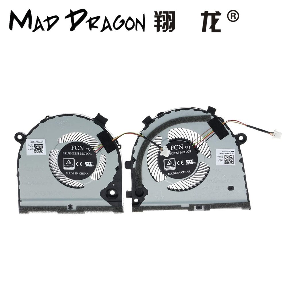 Originele Cpu Fan Gpu Fan Voor Dell G3 3579 G3 3779 G5 5587 G5 15 5587 Serie Koelventilator koeler 0TJHF2 TJHF2 0 Gwmfv Gwmfv