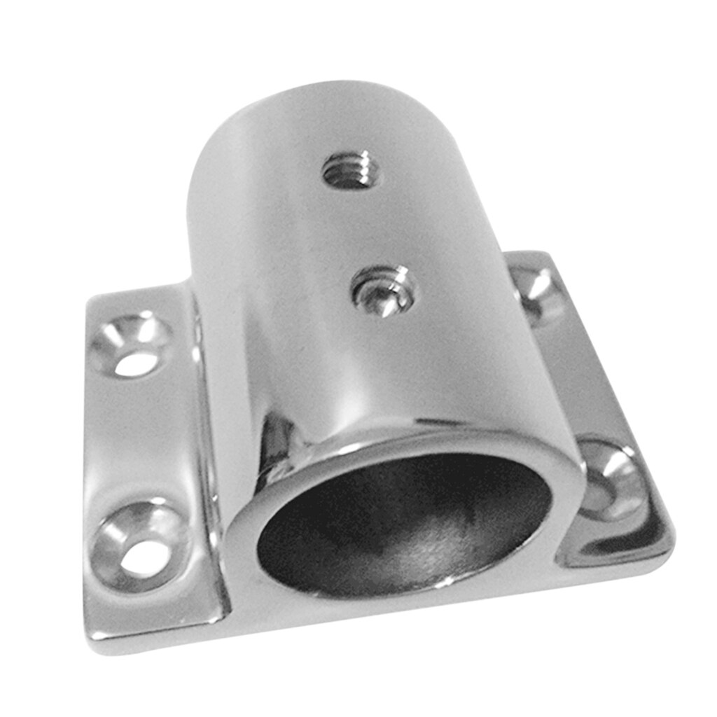 Barandilla para barco, Base Rectangular de acero inoxidable 7/8, 90 grados, 316 pulgadas