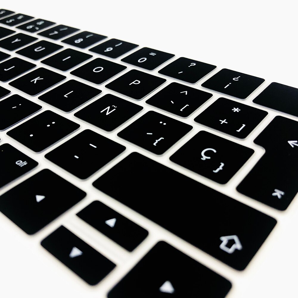 Z ñ hiszpańska osłona klawiatury Protector dla Macbook Air13 A2337A2179 dla Macbook Pro13 A2338A2289 A2159 klawiatura folia ochronna
