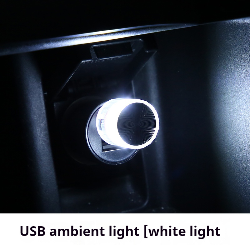 Auto-interieur Ambient Sfeerlicht LED-verlichting Auto Leeslamp Decoraties Decoratieve USB Plug en Play Sfeerlamp: 3000k gouden