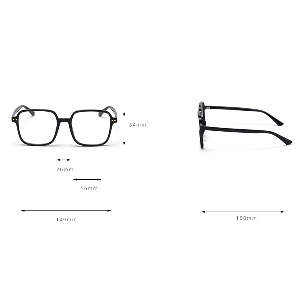 Peekaboo, gafas de protección para los ojos, montura cuadrada para ordenador para hombre TR90, gafas bloqueadoras de luz azul, gafas ópticas para mujer ultralivianas