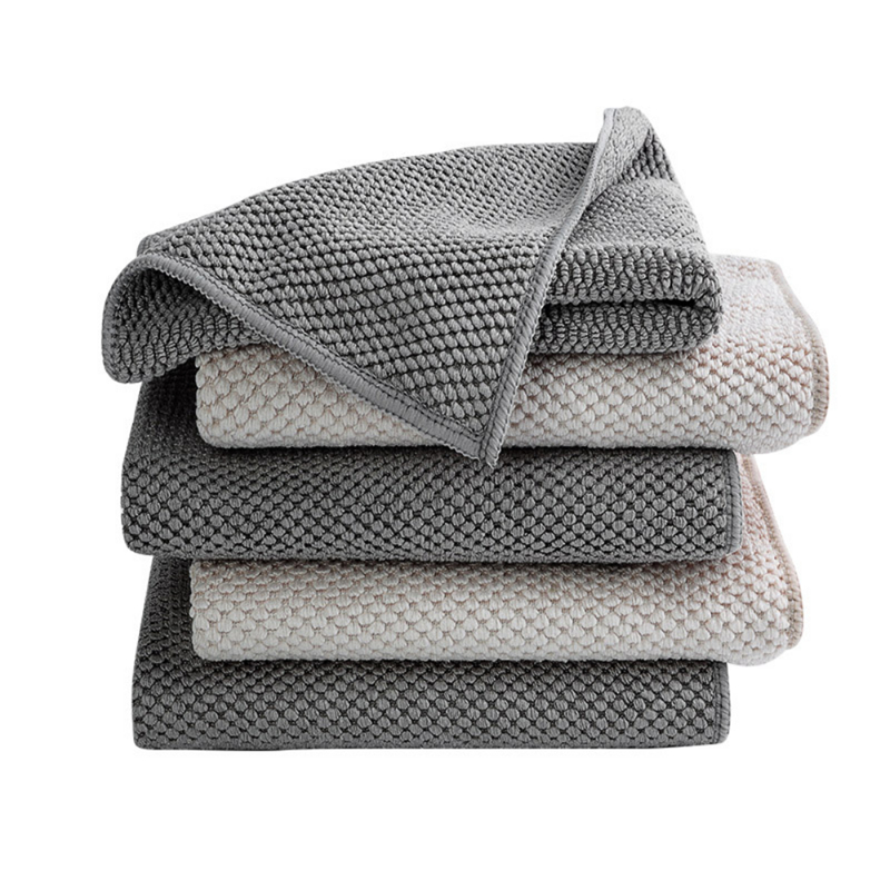 10/5/3PCS Keuken Bar Reinigingsdoekje Handdoek Thee Winkel Koffiezetapparaat Speciale Vodden Waterabsorberende Vierkante Handdoeken Huishoudelijke Cleaner: Blauw / 10pcs