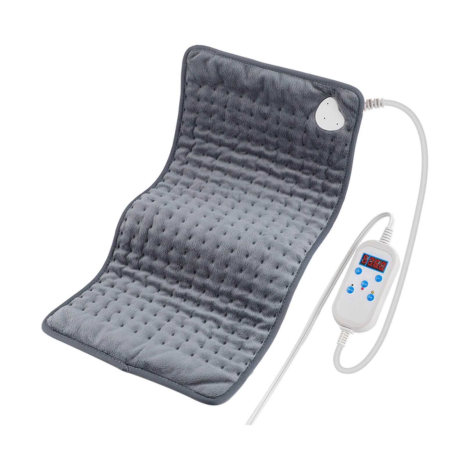 Coussin chauffant électrique en flanelle douce, 4 réglages de température, minuterie d'arrêt automatique pour la Relaxation du corps entier, du cou et des épaules, 24x12 pouces