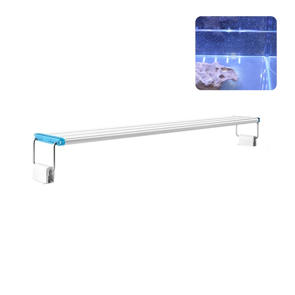 Slim Led Aquarium Licht Plant Extensible Waterdichte Clip On Lamp: Blue Light 38cm