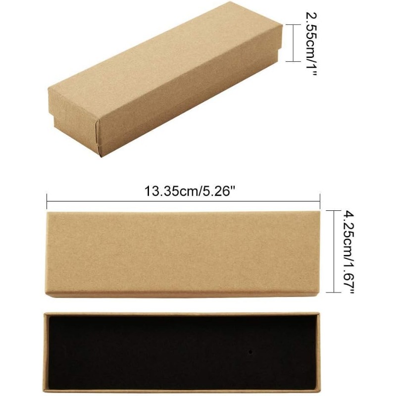 24 Stück Schmuckschatullen aus Pappe, 3,54 x 3,54 x 1,18, quadratische Kartons aus Papier, Kraftpapier, Geschenkverpackungsbox für Weihnachten: Weiß