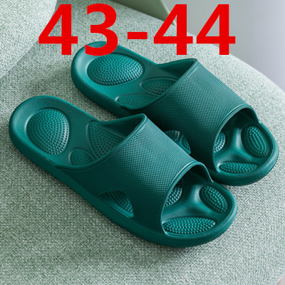 XiaoMi mijia slippers EVA soft bottom comfortable non-slip wear-resistant shock absorption summer sandals home bathroom: Army Green 43-44