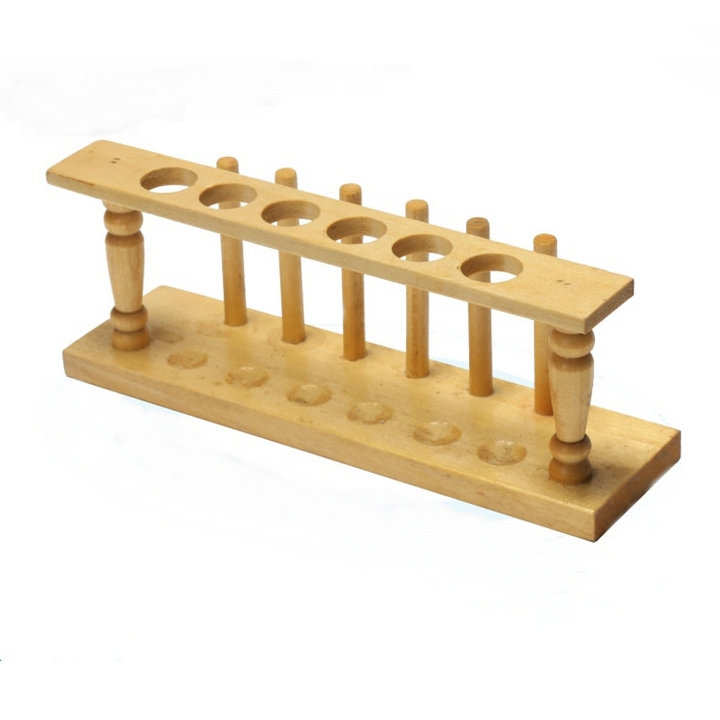 2 stks/partij 22mm 6/8/12 gaten Houten test buizen rack, buis stand voor soorten Tests Laboratorium glaswerk