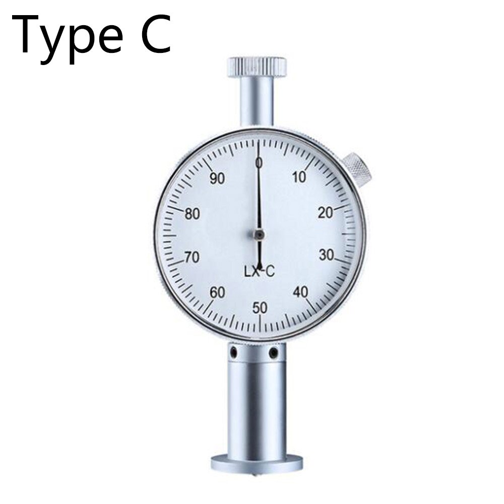 Wybierz Brzeg twardościomierz durometr 0-100HC LCD Brzeg A/C/D sklerometr penetrometr robić plastiku skóra guma multi-żywica: Czerwony