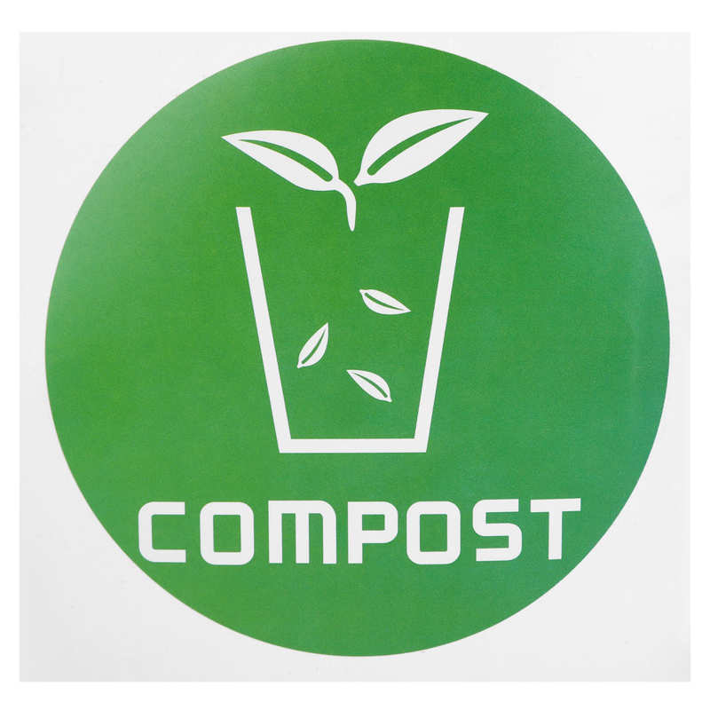 Recycle Sticker Sign Decal Round Recycle Trash for Trash Cans