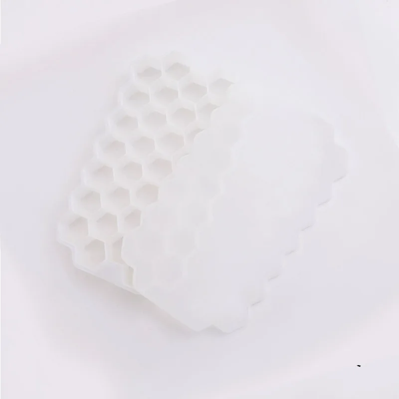 Ice Cube Maker Silicones Ice Mould Honeycomb Ice Cube Tray Magnum Silicone Mold Forms Food Grade Mold for Whiskey Cocktail: Ivory