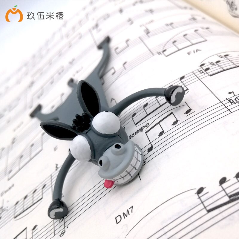 Creatieve 3D Stereo Bladwijzers voor Boeken Leuke Dierlijke Cartoon Bladwijzer voor Kinderen Briefpapier Levert PVC Bookmark Pagina 'S Mark