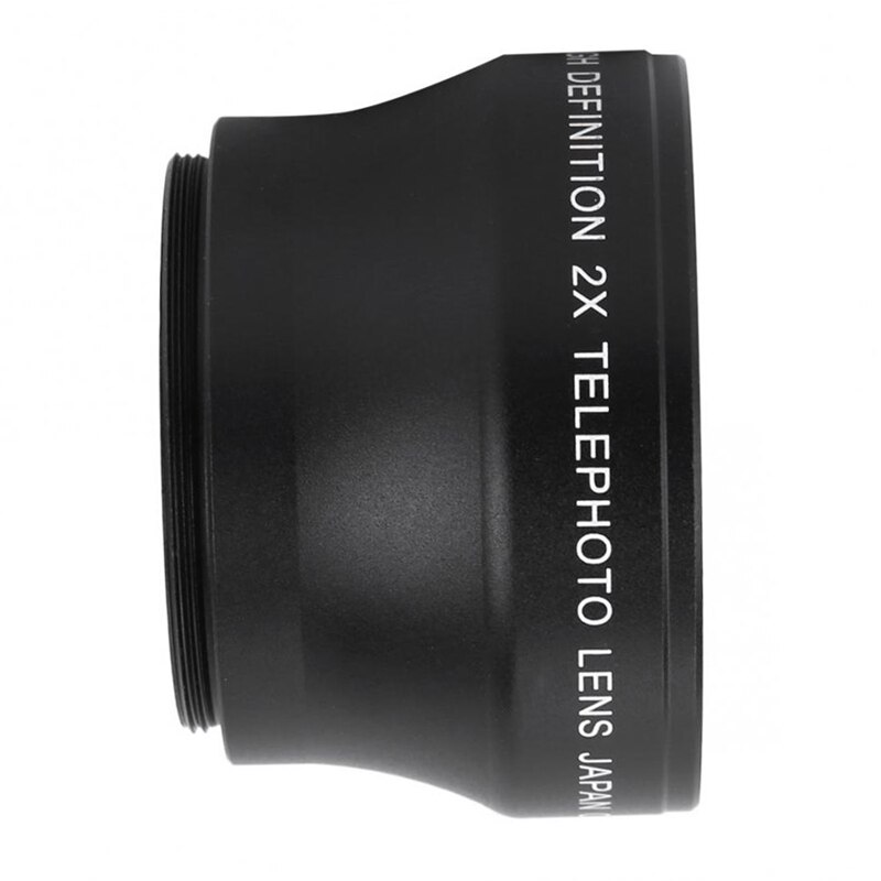 Teleobjetivo de convertidor de alta definición de 37mm 2X nificación para lentes de foto Tele de cámara de longitud Focal de 37mm 18-55