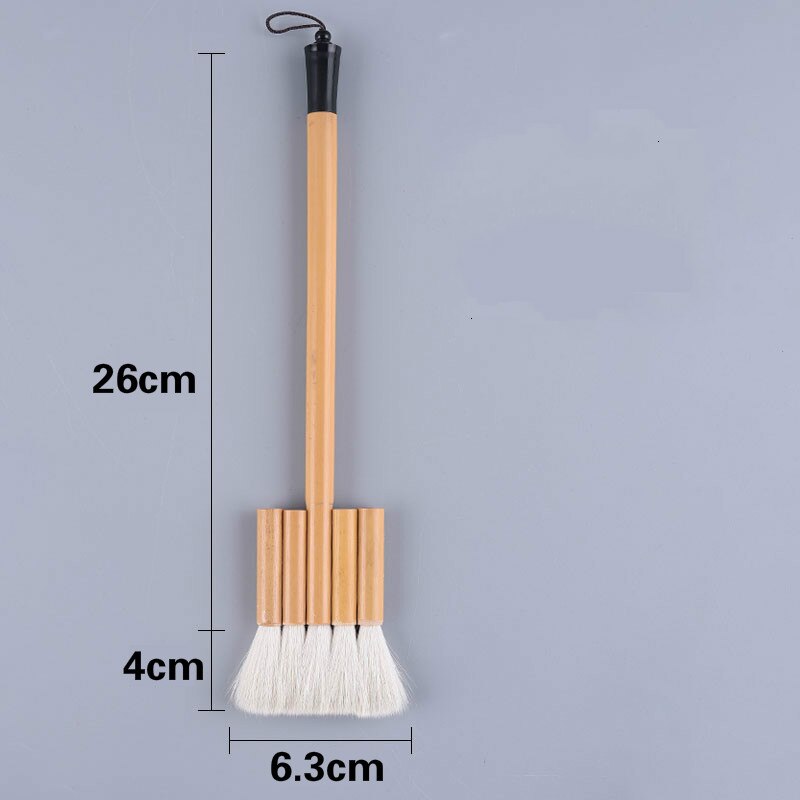 Pittura cinese Spazzola di Lana Disegno Ad Acquerello Pennello A Testa Piatta Acquerello Fila Spazzola Sfondo Parete Della Pittura A Olio Pennello: 5 joint brush