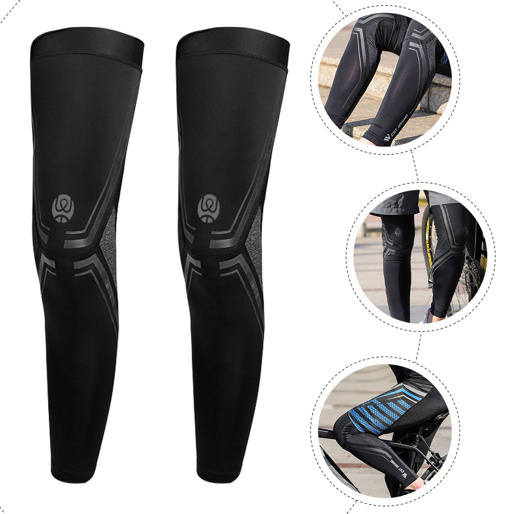 1 Pair Summer Leg Cover Leg Sleeves Sun Protection Sleeves UV Protection Cooling Sleeves