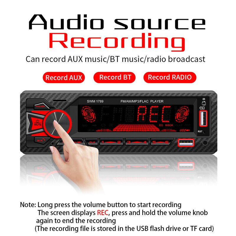 Radio con GPS para coche, reproductor MP3 estéreo con Bluetooth, 1DIN, receptor FM, 60Wx4, AUX/USB/tarjeta TF, Kit de música en tablero