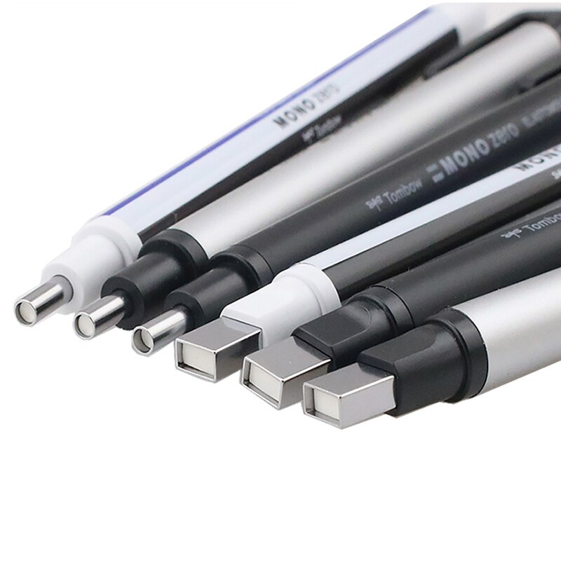 TOMBOW MONO Zero Eraser Mechanical Eraser Meticulous Highlighting Refillable Pen Shape Rubber Press Type School Stationery
