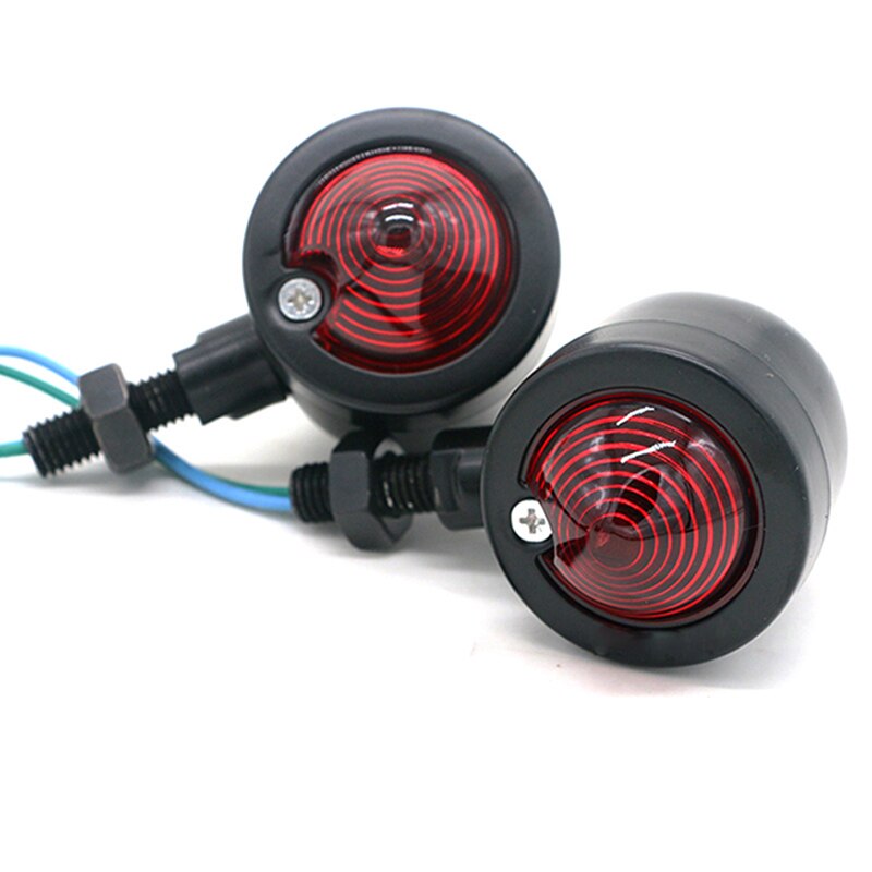 12V 3W Retro Motorcycle Led Universal Turn Signal Light Amber Indicator For Motorbikes Cafe Racer