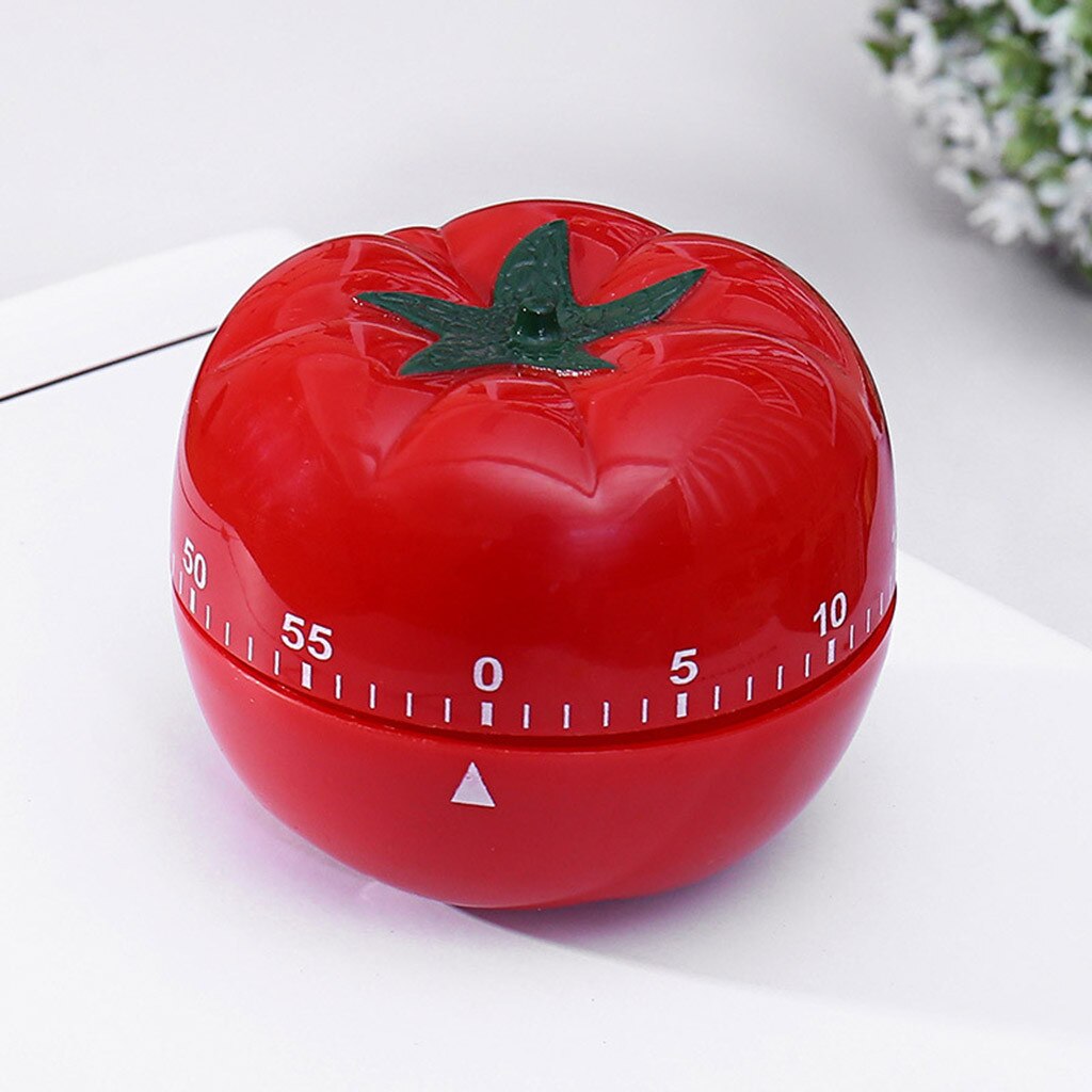 Tomato Shaped Kitchen Timer Mechanical Game Down Counter Kitchen Gadget Clock Cooking Tool cocina gadget conjuntos
