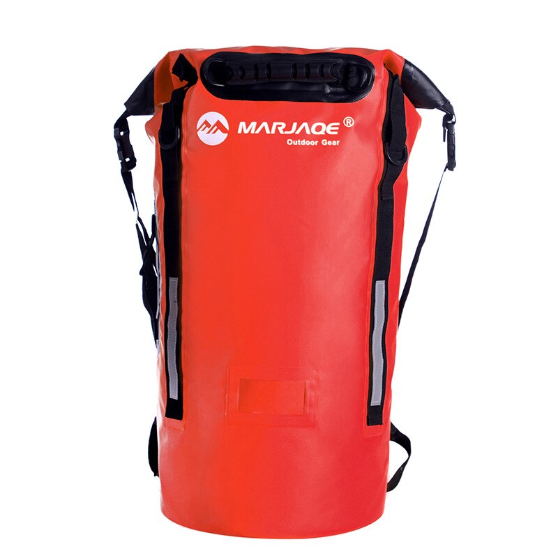 40l udendørs vandtæt rygsæk tørpose sæk opbevaringspose vandreture kanosejlads kajaksejlads svømning drivende flodvandring: Rød