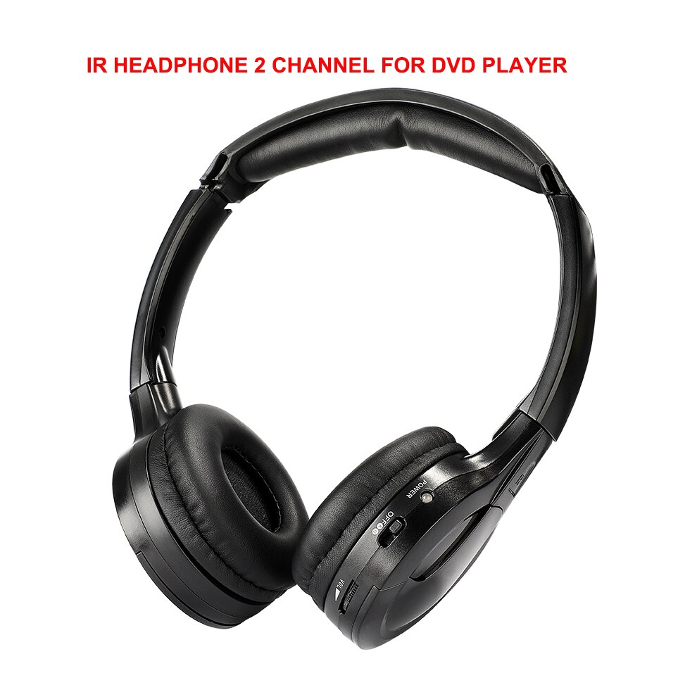 IR Infrared Wireless headphone Stereo Fordable Car Headrest DVD Player Earphone Music Headphones TV headphone 2 headphones