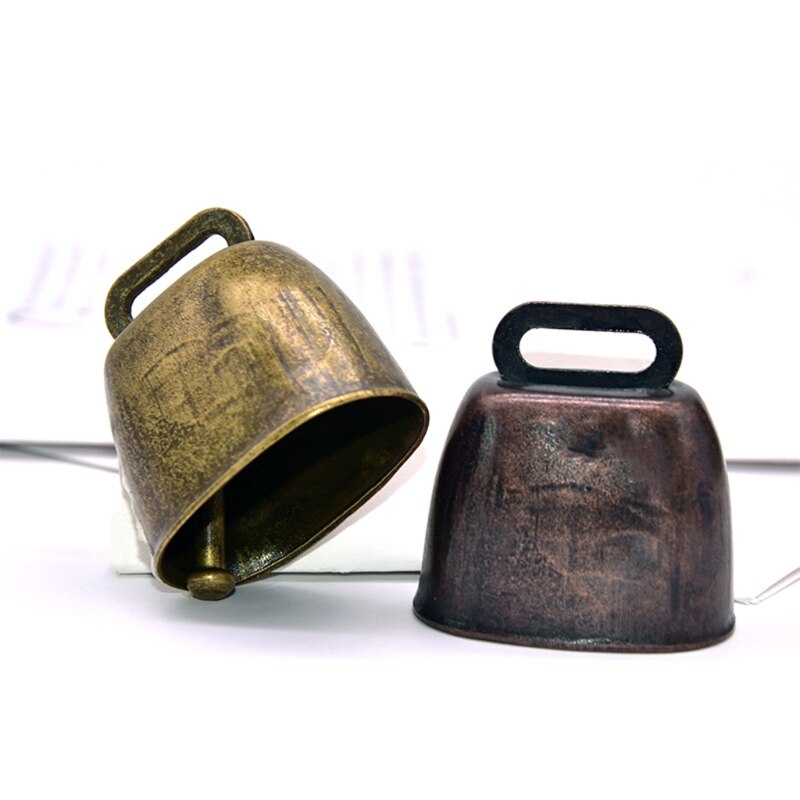 3Pcs Cow Horse Sheep Grazing Bell Farm Animal Cattle Sheep Anti Lost Copper Bells Loud Crisp Spread DIY Accessories