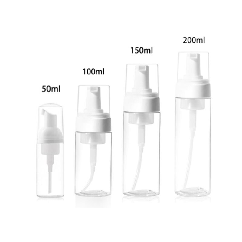 50/100/150/200Ml Schuim Fles Plastic Schuim Pomp Fles Lege Gezicht Wimpers Cosmetische Fles Cleaner zeepdispenser: 50 100 150 200ml