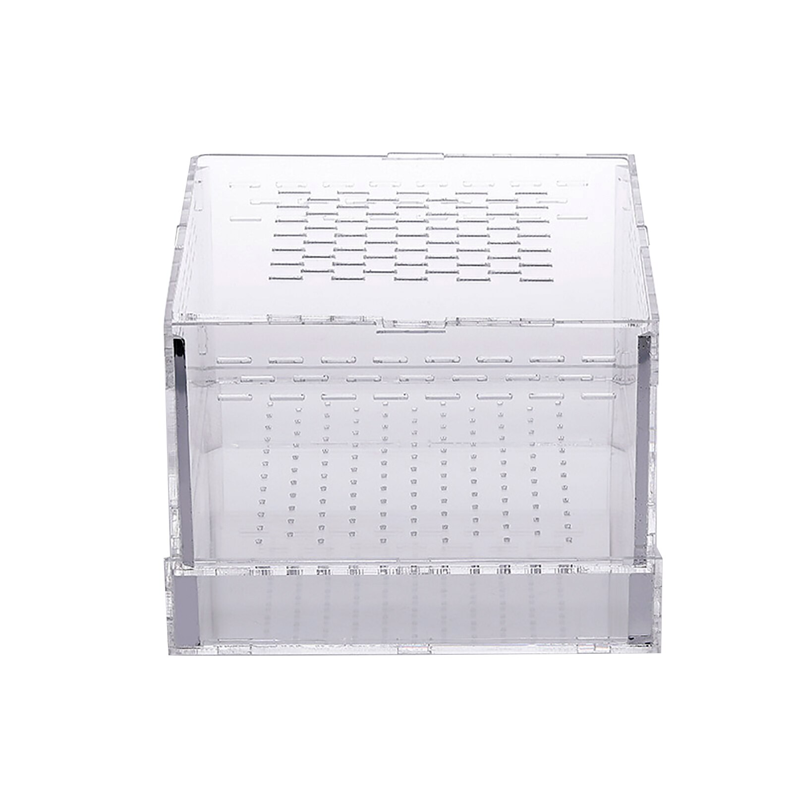 Spider Rearing Box Reptile Feeding Box Pet Climbing Terrarium Transparent Terrarium Translucent 4 Sizes Acrylic Feeding Box: Light Yellow