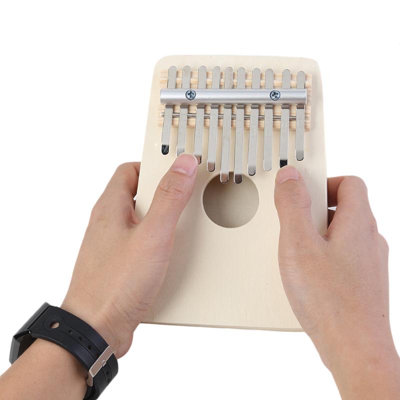 10-Key Thumb Piano DIY Kit Basswood Kalimba Set Musical Instrument for Beginner Children Handmade Set Musical Instrument