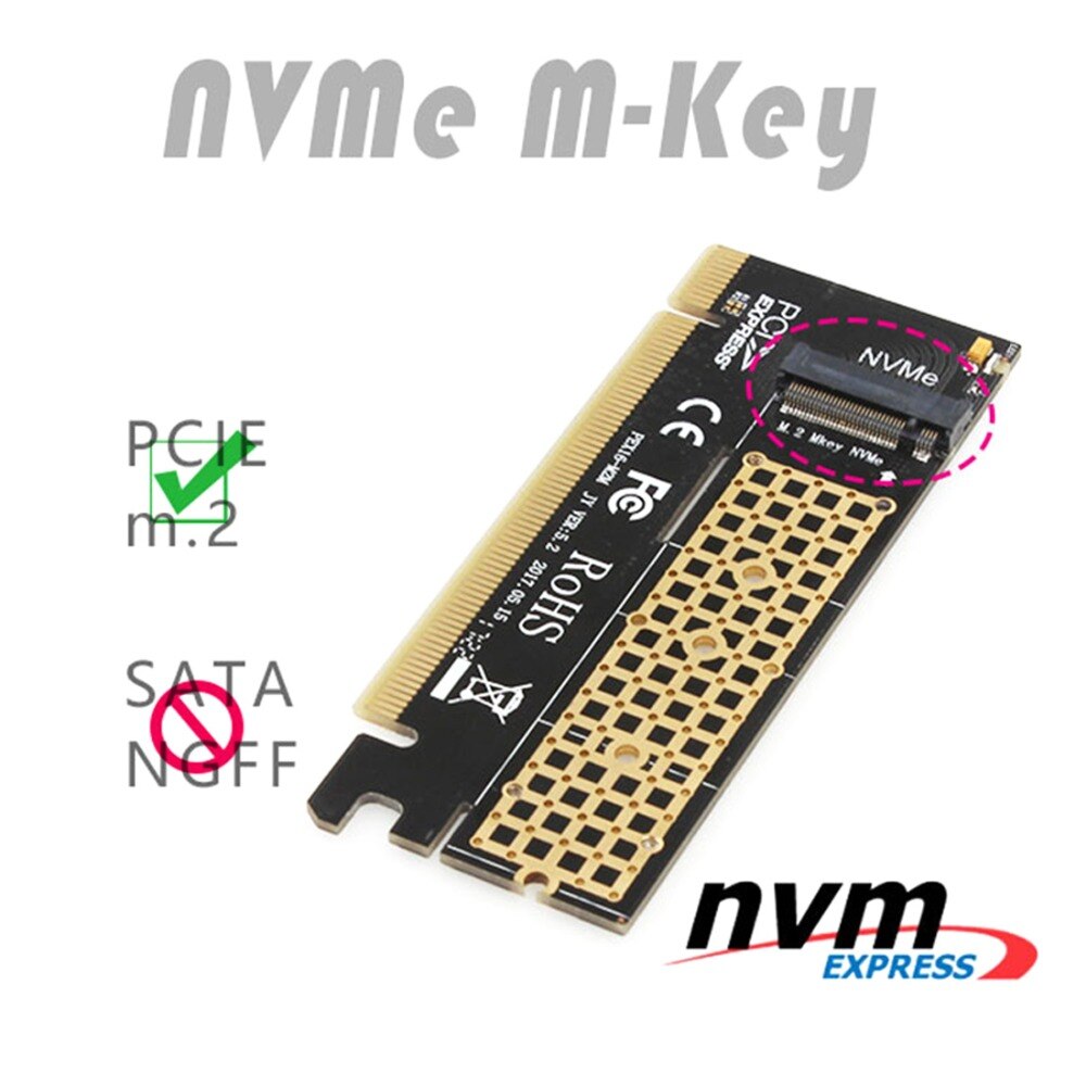 JEYI Swift MX16 M.2 SSD TO PCIE 3.0 X16 Adapter M Key Interface Ccard Suppor PCI Express x16 2280 Size m.2 FULL SPEED