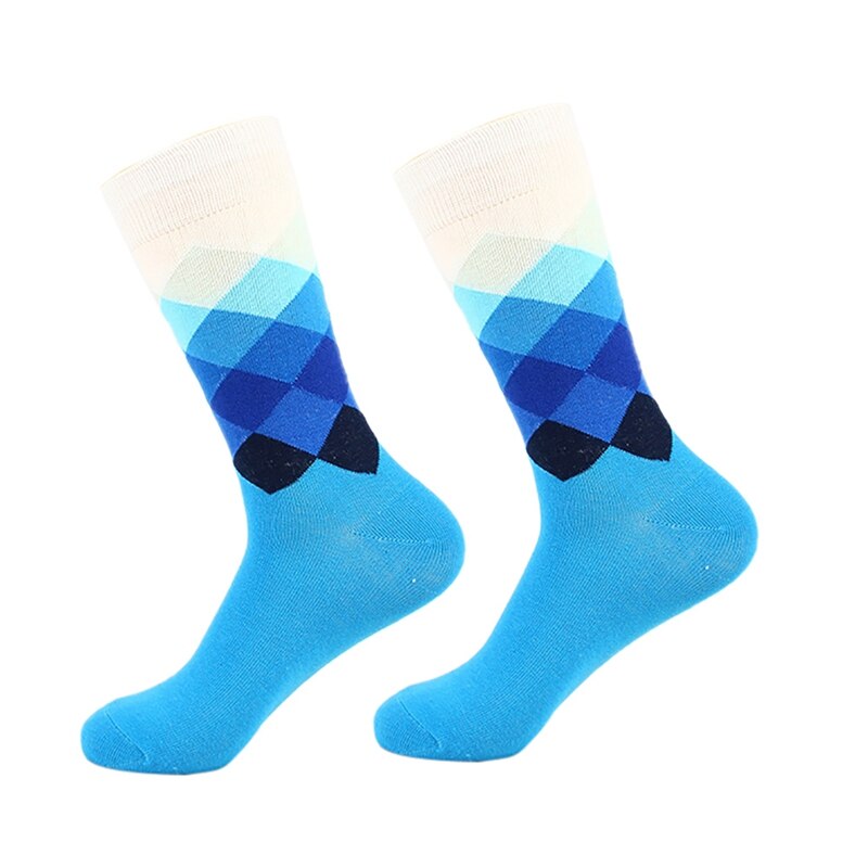Men Socks Gradient Male Men Compression Socks Cycling Running Compression Socks Casual Dress Long Socks: 5