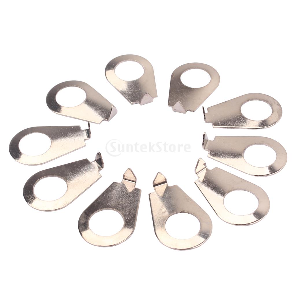 10Pcs Metal Guitar Knobs Pointer Plate Knob Position Indicator For Guitar Bass Parts Accessories 22X14X5mm Guitar Speed Bell