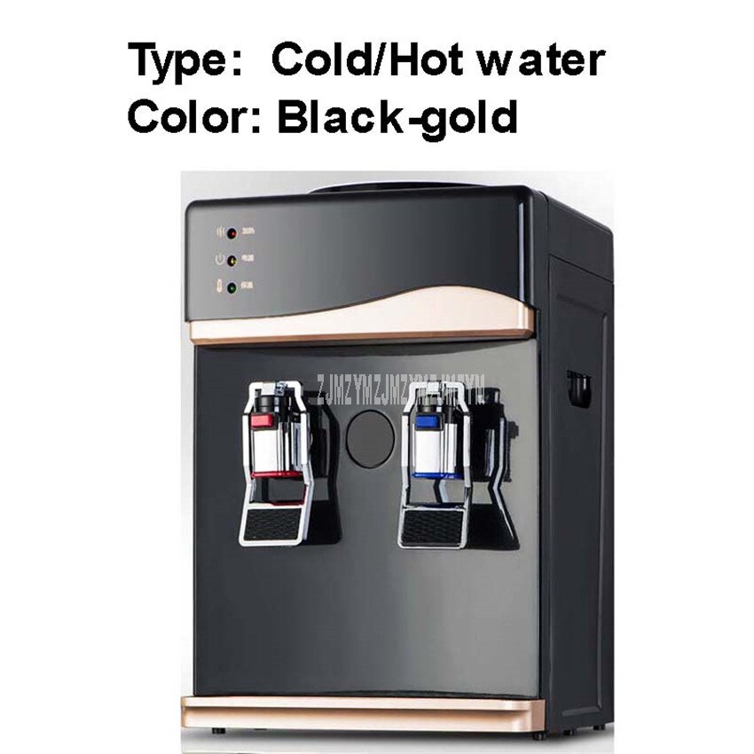 Mini Electric Cold Water Dispenser Machine Dormitory Household Drink Water Dispenser Desktop Vertical Water Heating Boiler: Cold Hot waterGold