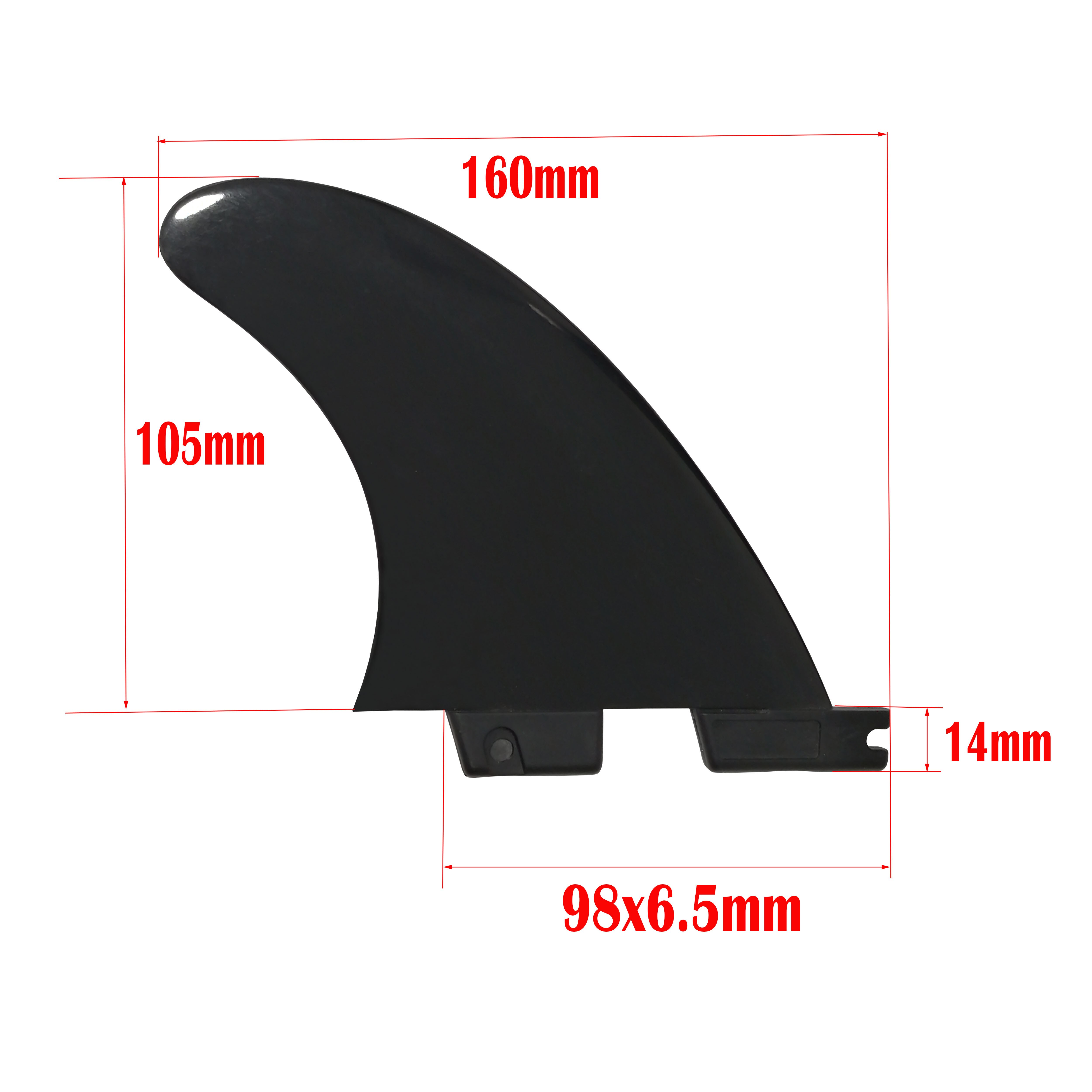 2 Fin/set FCS II Fin Surf Fins Surfboard Fin Surfing Medium Size GL FCS 2 Fin Black