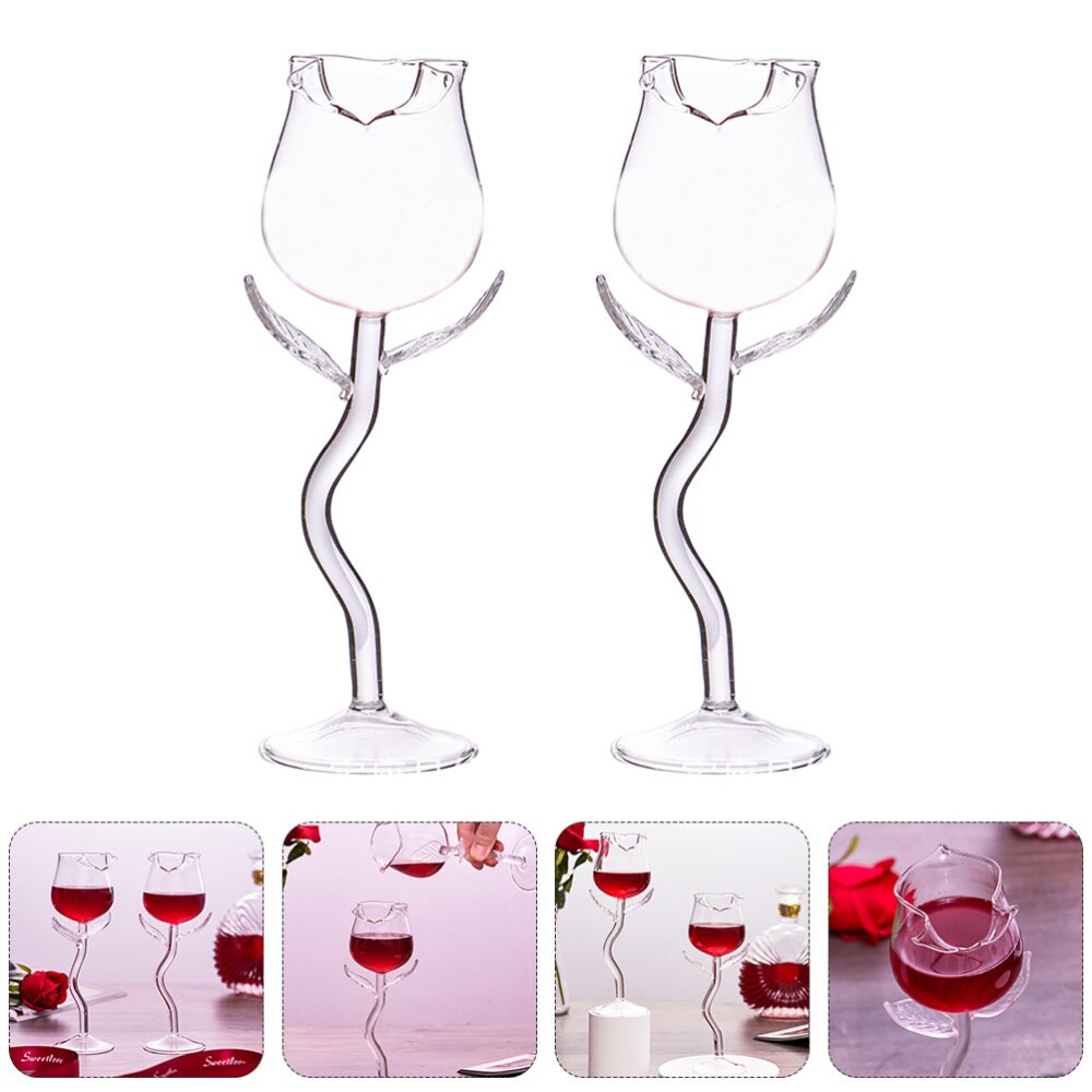 Hvanam Lot De 2 Verres à Vin Vampire Avec Paille Intégrée - Verres