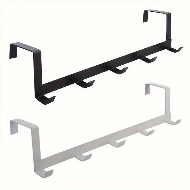 Haken über der Tür, 5-Haken, für Zuhause, Badezimmer, Organizer, Kleidung, Mantel, Hut, Handtuchhalter, Badezimmer, Küchenzubehör