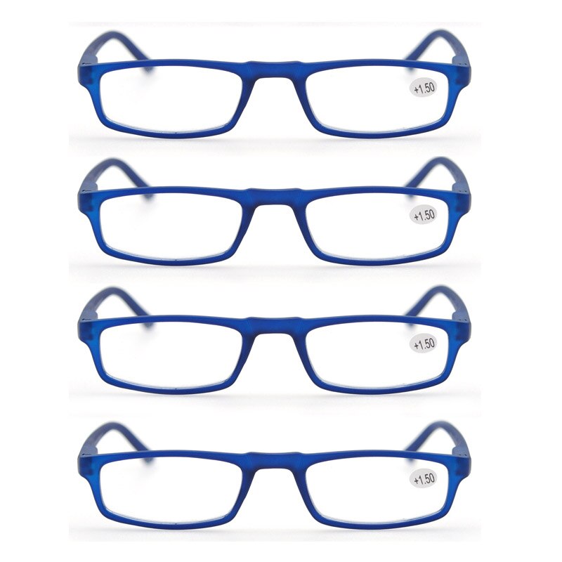 4 Pack Vrouwen Leesbril Stijlvolle Lezers Smalle Frame Lente Scharnier Voor Mannen Brillen Met Dioptrie