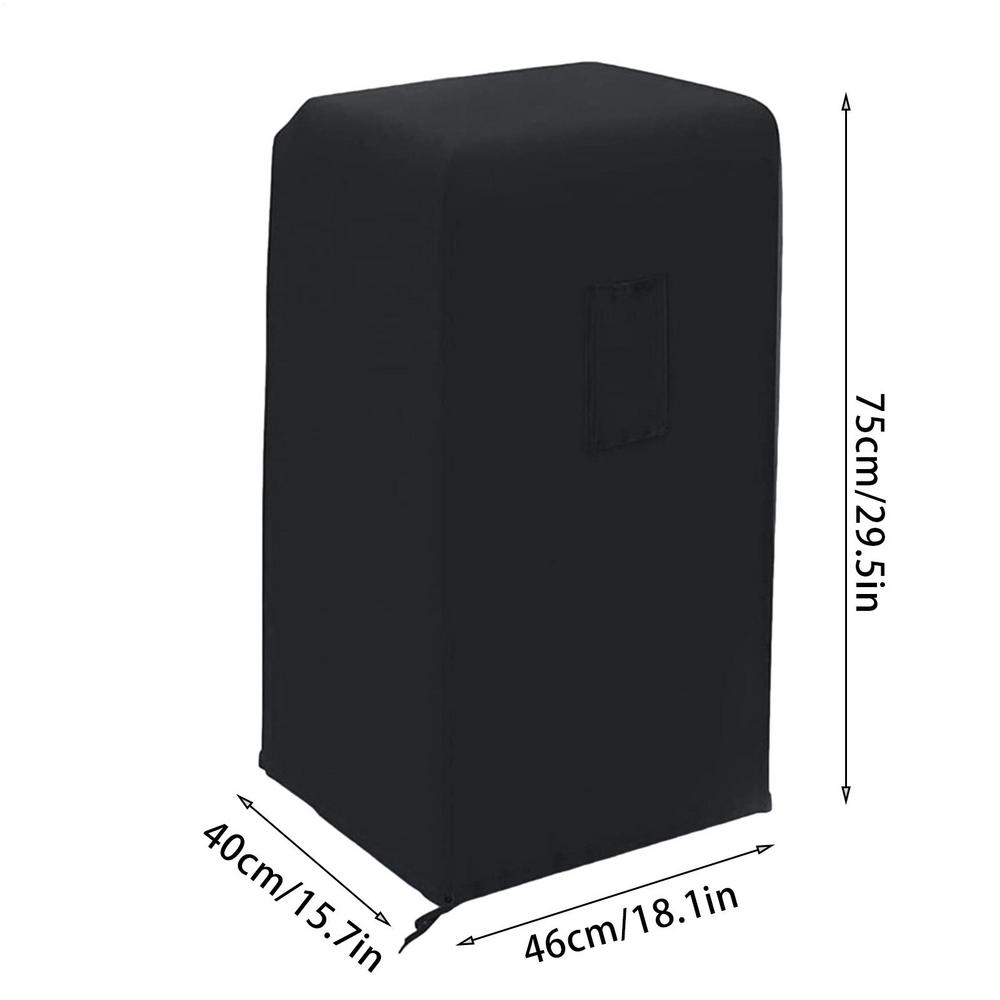 Cubierta de CA portátil, cubierta de aire acondicionado móvil a prueba de polvo, Protector impermeable de 15,7x18,1x29,5 pulgadas para compresor de condensador: Negro