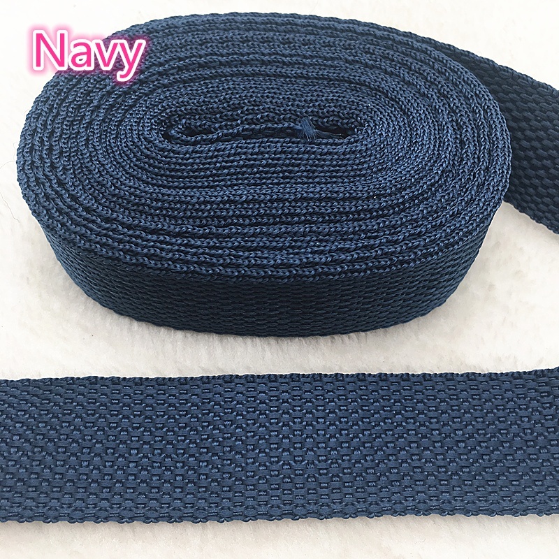 5yards Length 1 Inch (25mm) Width Nylon Webbing Strapping Craft Color U PICK: 09